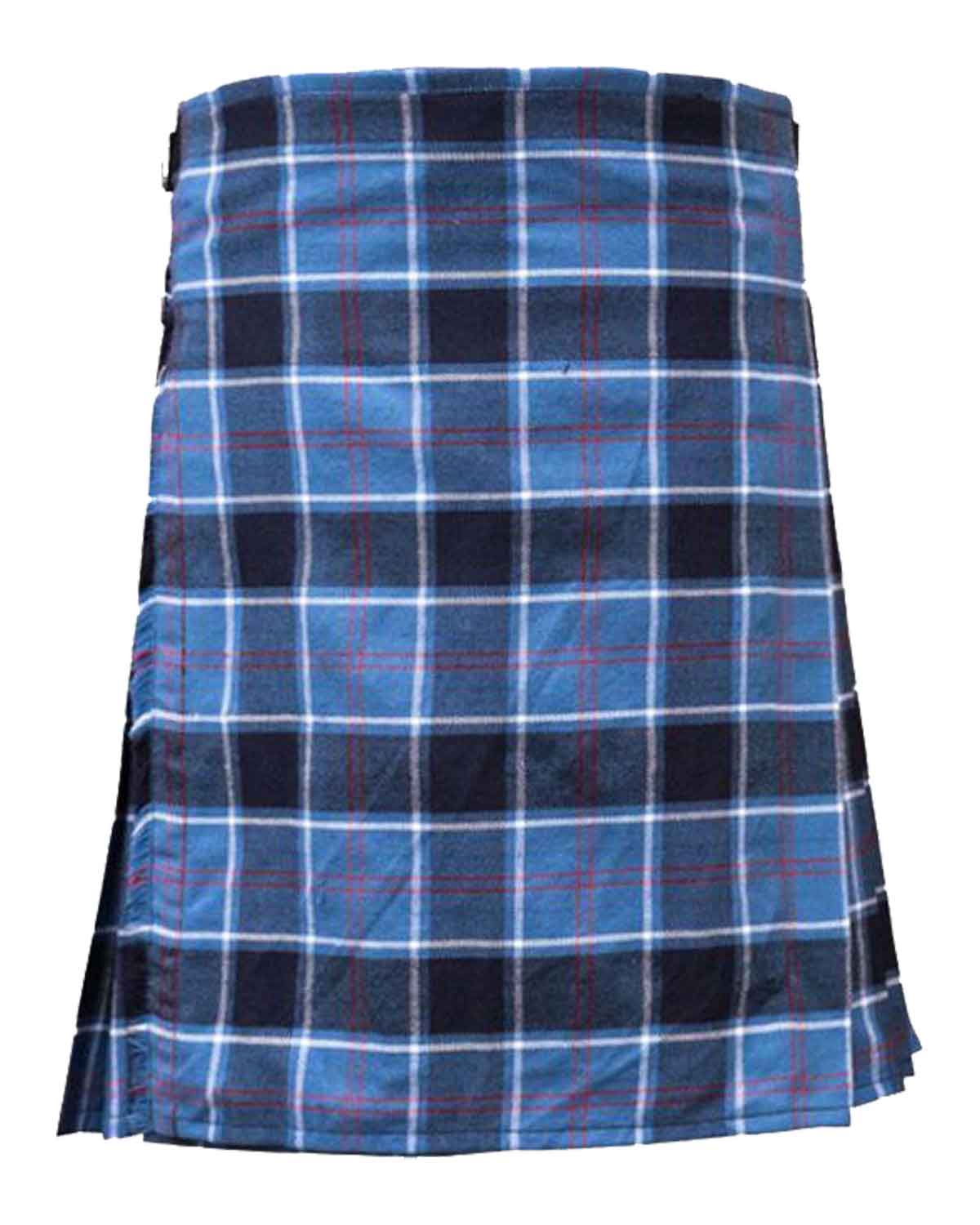 Us-Navy-Tartan-Kilt22 US Navy Tartan Kilt: A stylish kilt in the official US Navy tartan pattern, combining shades of blue and gold for a distinctive look.