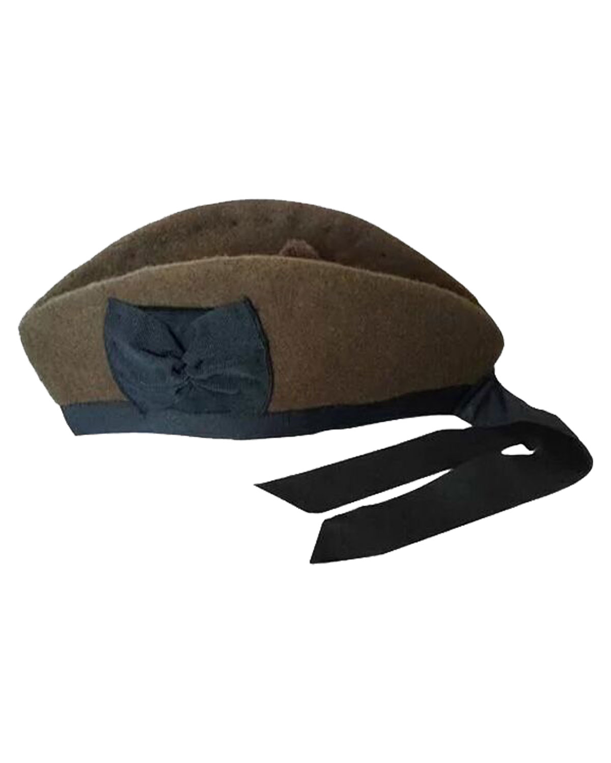 Glengarry-Hat-Brown Glengarry hat: a stylish brown headpiece with a touch of sophistication.