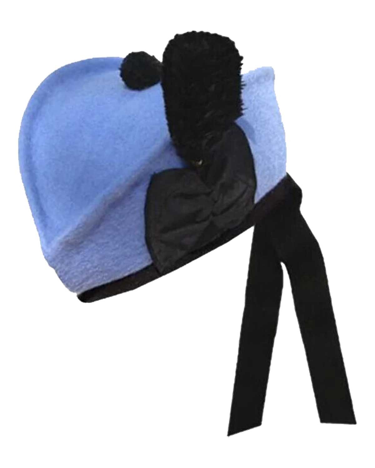 Glengarry-Hat-Sky-Blue Stylish glengarry hat in a sky blue hue.