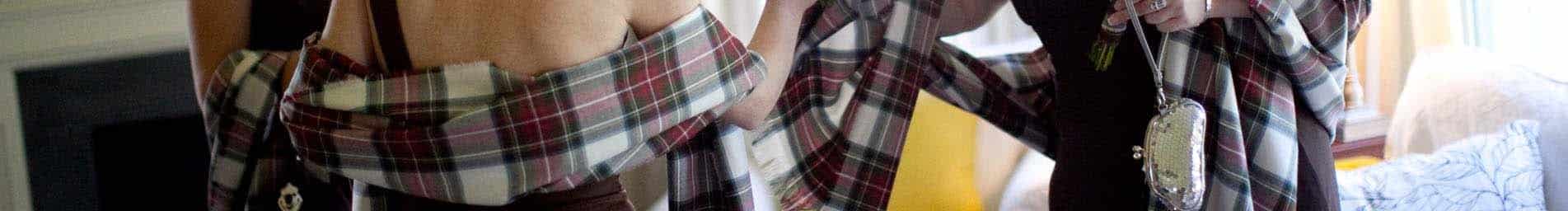 Step by step guide for elegantly styling a tartan sash on your website.